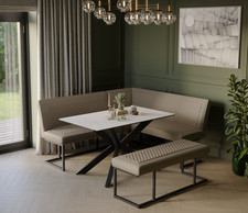 Hera Sand Ceramic Dining Table