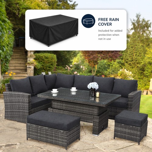 Rattan corner garden furniture - corner,