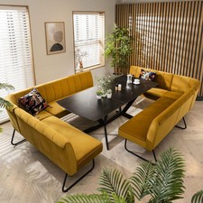 2 Corner Bench Dining Set