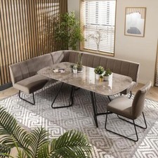 Modern Corner Bench Dining Set