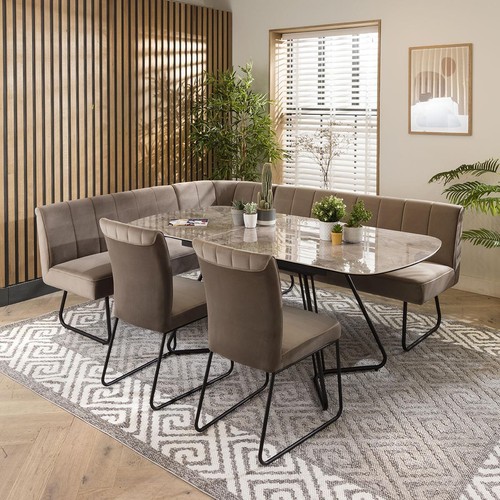 Modern corner bench - bench, set