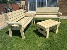 Heavy Duty Corner Garden Bench